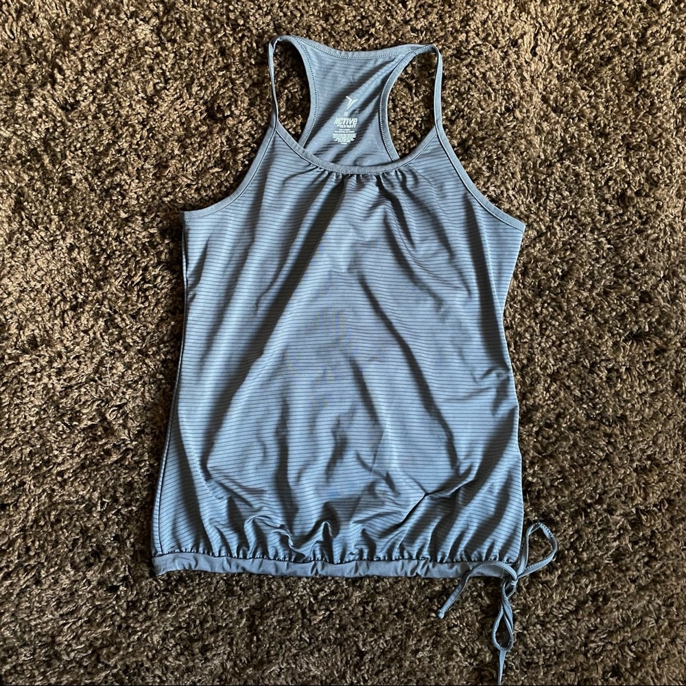 Old Navy Razorback tank with drawstring in grey size XS